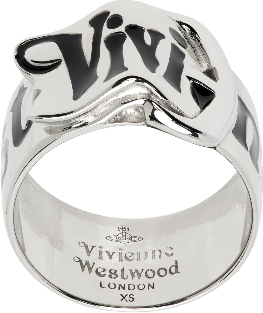 VIVIENNE WESTWOOD Oslo リング Silver Oslo Ring by Vivienne Westwood on Sale