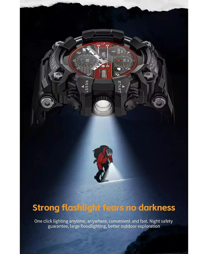 RUXING Smart Outdoor Adventure Waterproof Smart watch with Bluetooth Calling and Compass 5