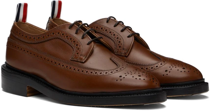 Thom Browne Brown Longwing Brogue Oxfords 4