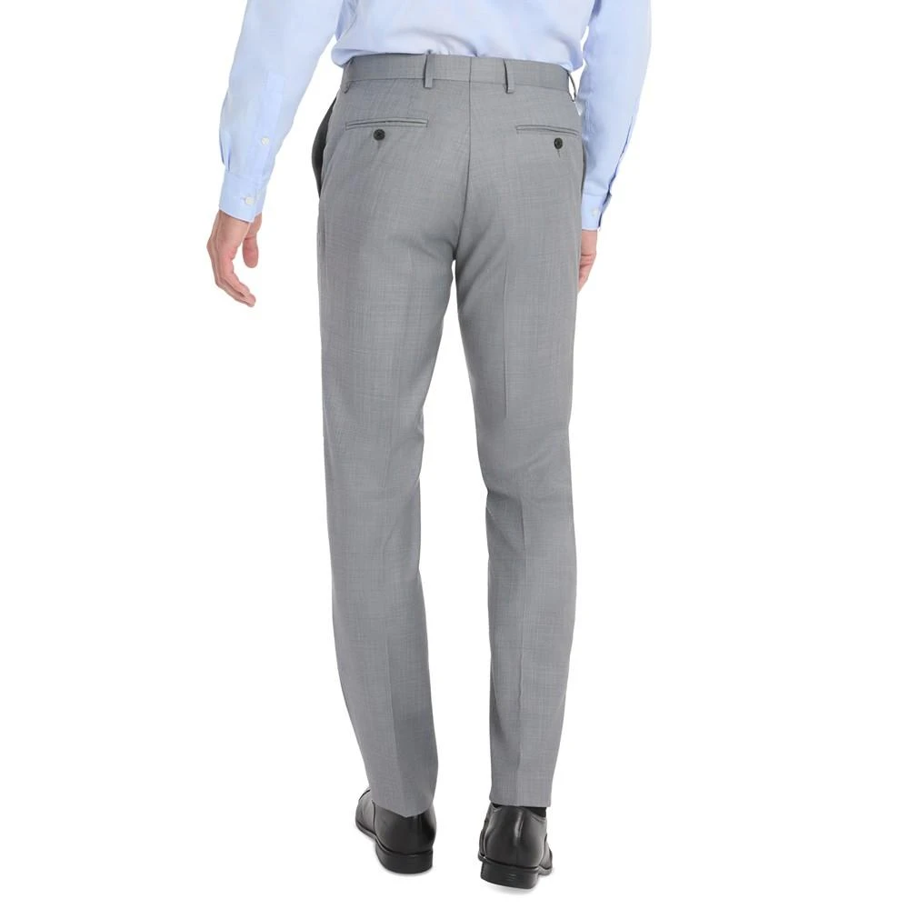 Ralph Lauren Men's Slim-Fit Sharkskin Wool-Blend Stretch Suit Pants 4