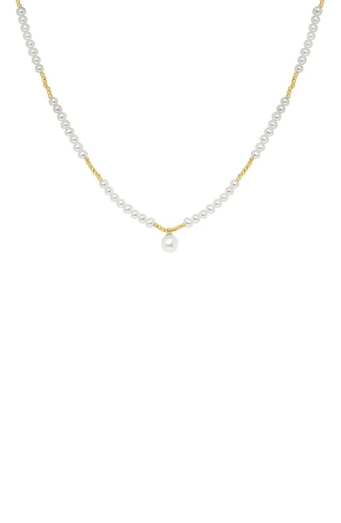 Effy 14K Gold 4mm Freshwater Pearl Necklace 1