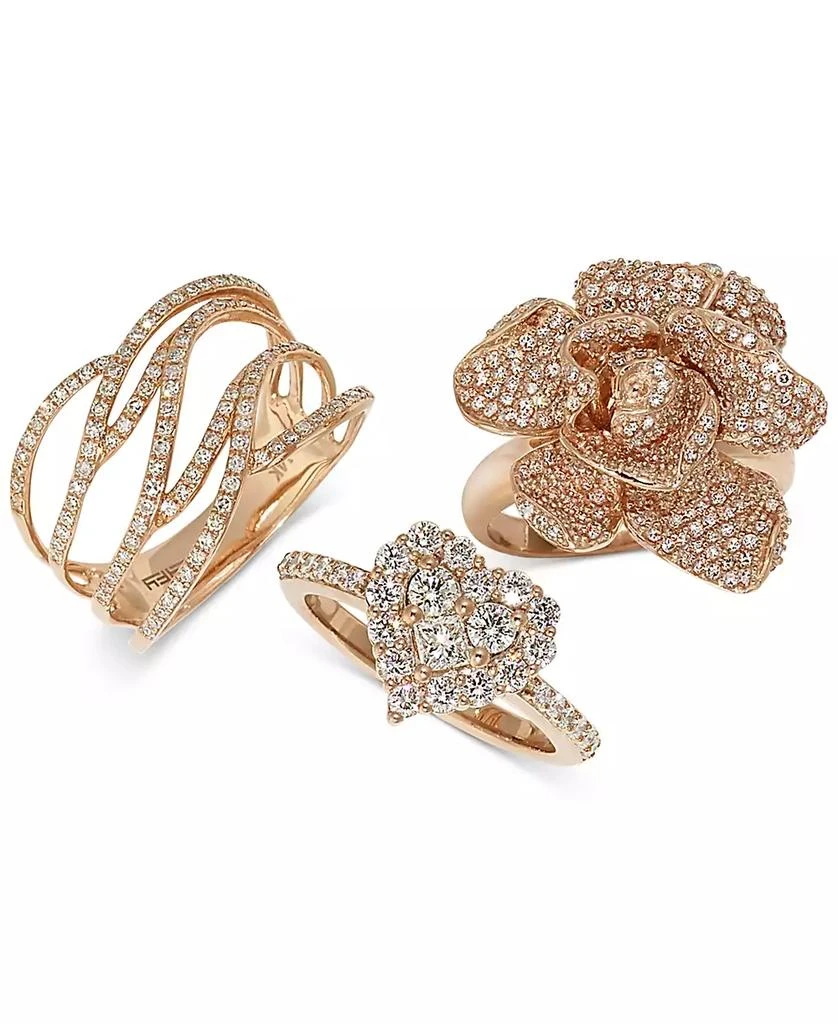 Effy EFFY® Diamond Ring (3/8 ct. t.w.) in 14k Yellow Gold (Also available in Rose Gold & White Gold) 5