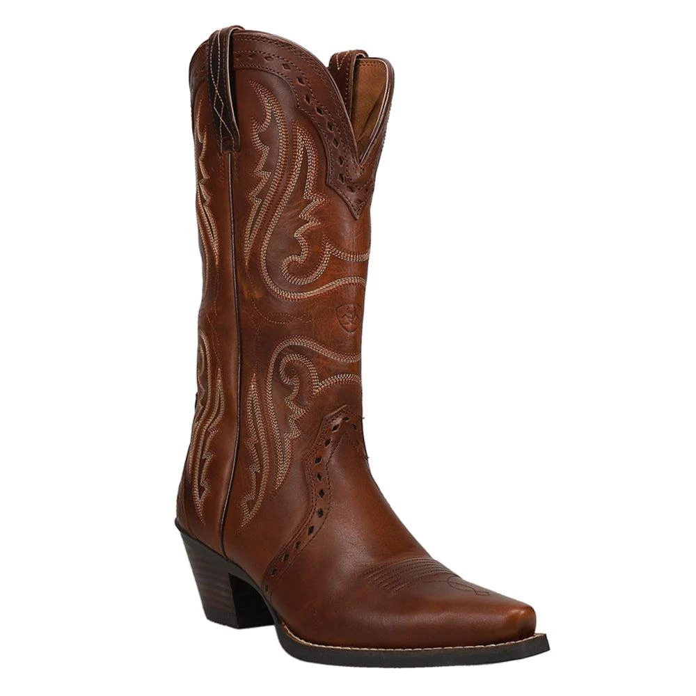 Ariat Heritage Embroidery Snip Toe Cowboy Boots 2