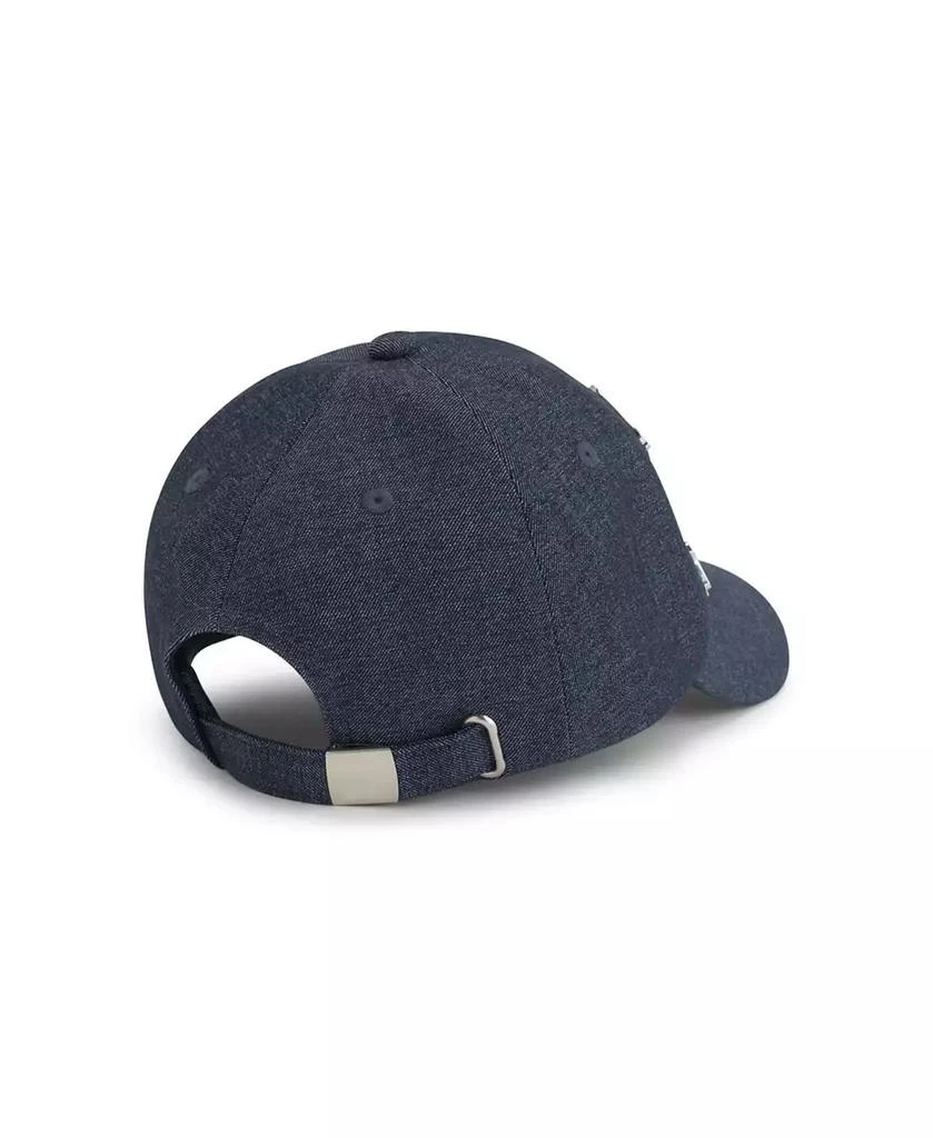 KARL LAGERFELD PARIS Women's Charm Denim Baseball Hat 3