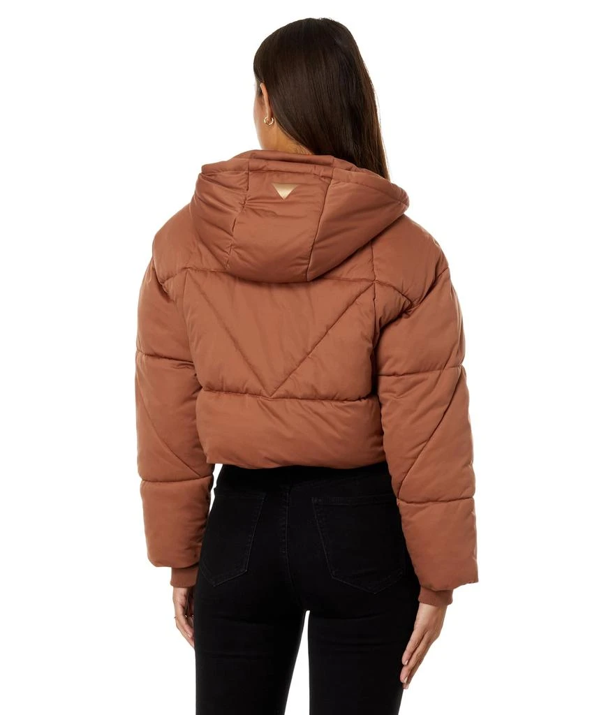 Avec Les Filles Water-Resistant Knit Cropped Puffer 2