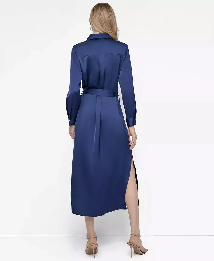 DKNY Women's Collared Long-Sleeve Shirtdress 5