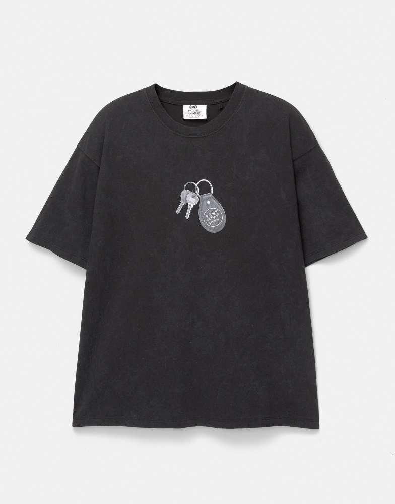 Pull&Bear Pull&Bear GNX key t-shirt in black