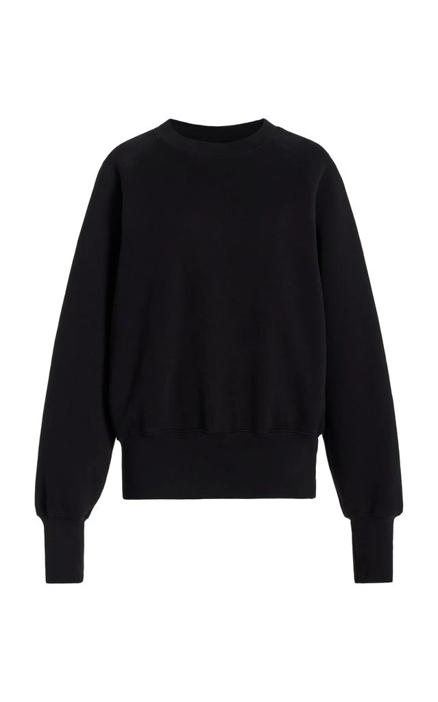 Les Tien Les Tien - Linda Classic Raglan-Sleeve Cotton Sweatshirt - Black - XS - Moda Operandi 1