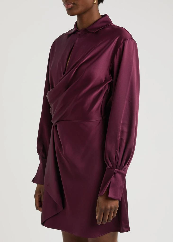 Jonathan Simkhai Talit draped satin mini dress 2