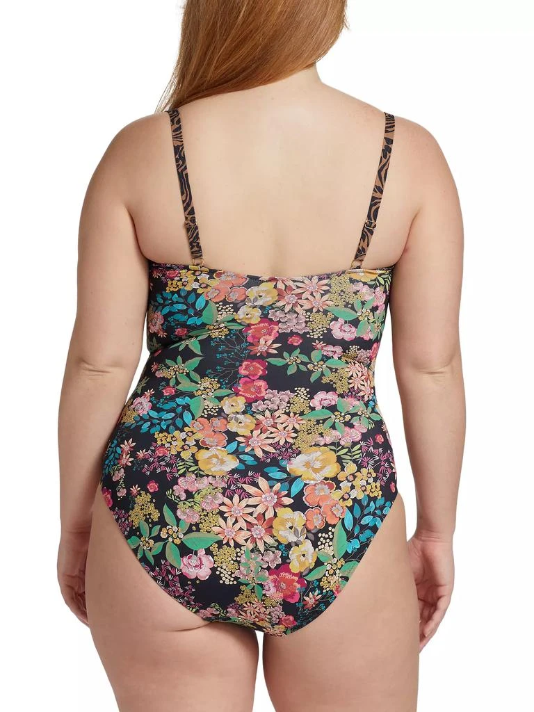 Johnny Was Millo Ruched One-Piece Swimsuit 4