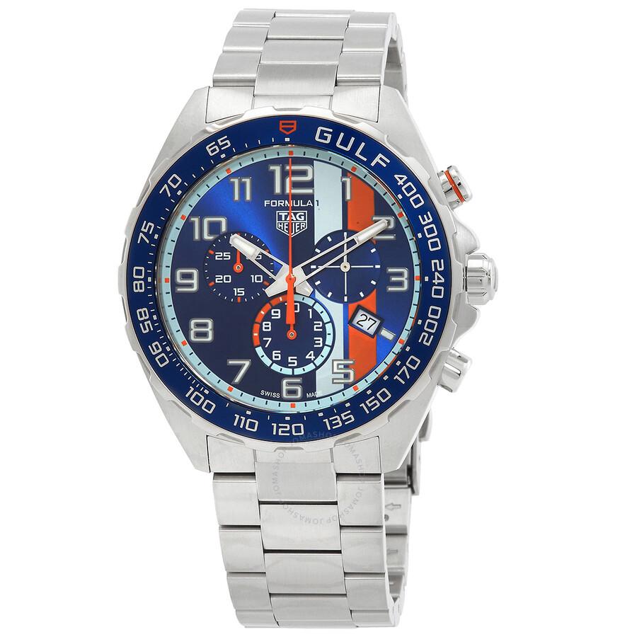 Tag Heuer Formula 1 X Gulf Chronograph Quartz Blue Dial Men's Watch CAZ101AT.BA0842