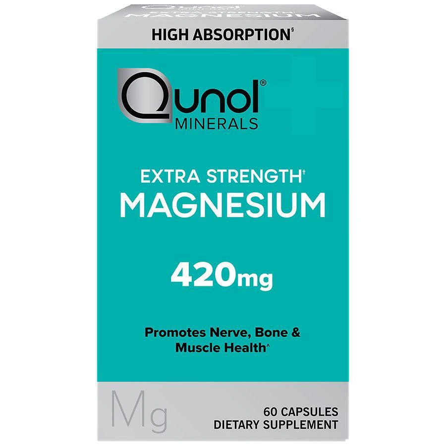 Qunol Minerals Extra Strength Magnesium 420 mg Softgels 1