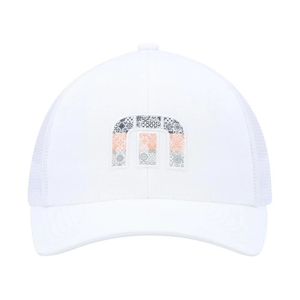 Travis Mathew Big Boys and Girls White Swim with Dolphins Flex Hat 3