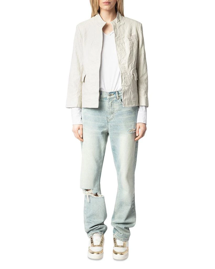 ZADIG & VOLTAIRE Veryn Cuir Froisse Leather Jacket 2