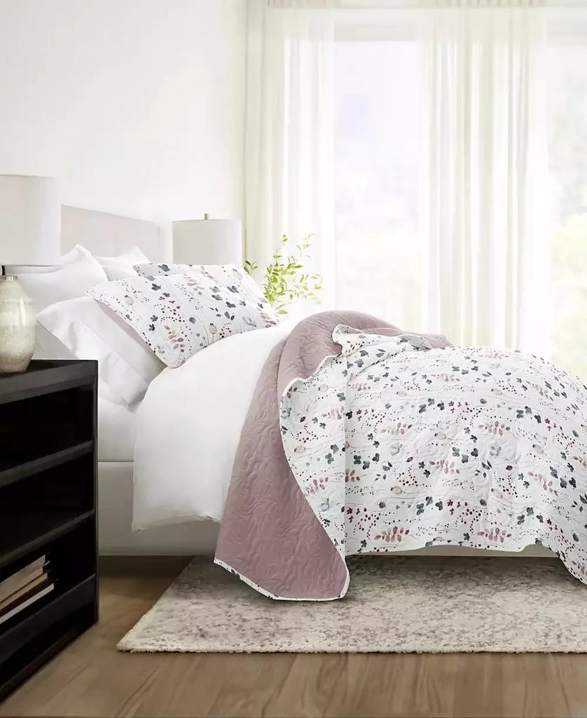 IENJOY HOME Poppy Bloom Reversible 2-Pc. Quilt Set 8