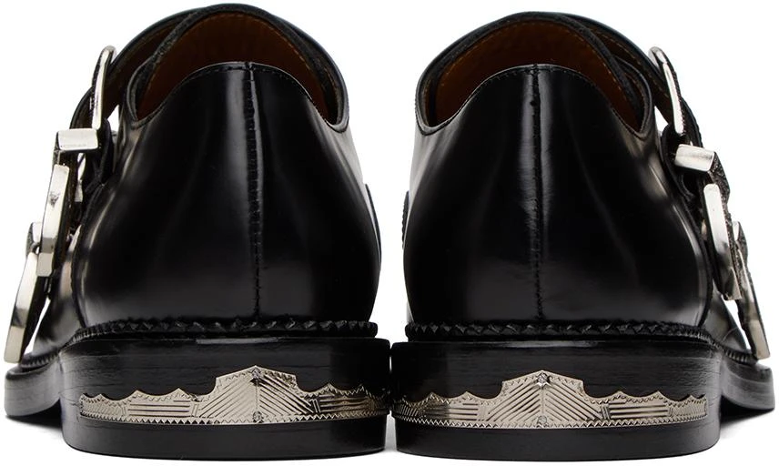 Toga Virilis Black Double Monkstraps - Dress Shoes - Free Shipping 