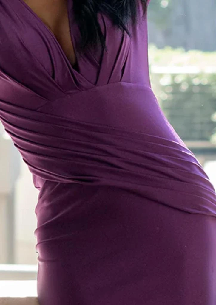 Amelia Couture Alyssa Gown In Plum 2