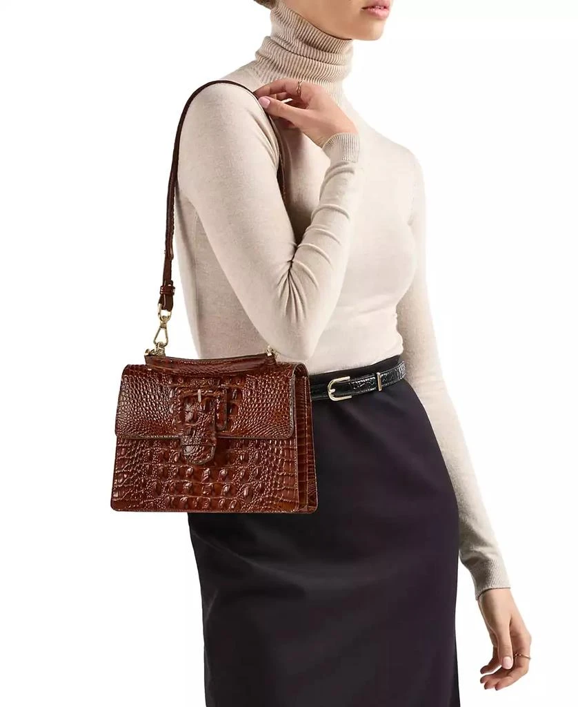 Brahmin Hallie Minden Small Leather Satchel 6