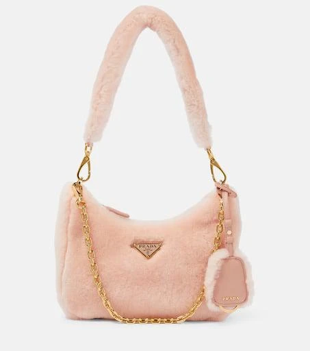 Prada Re-Edition 2005 shearling shoulder bag 1