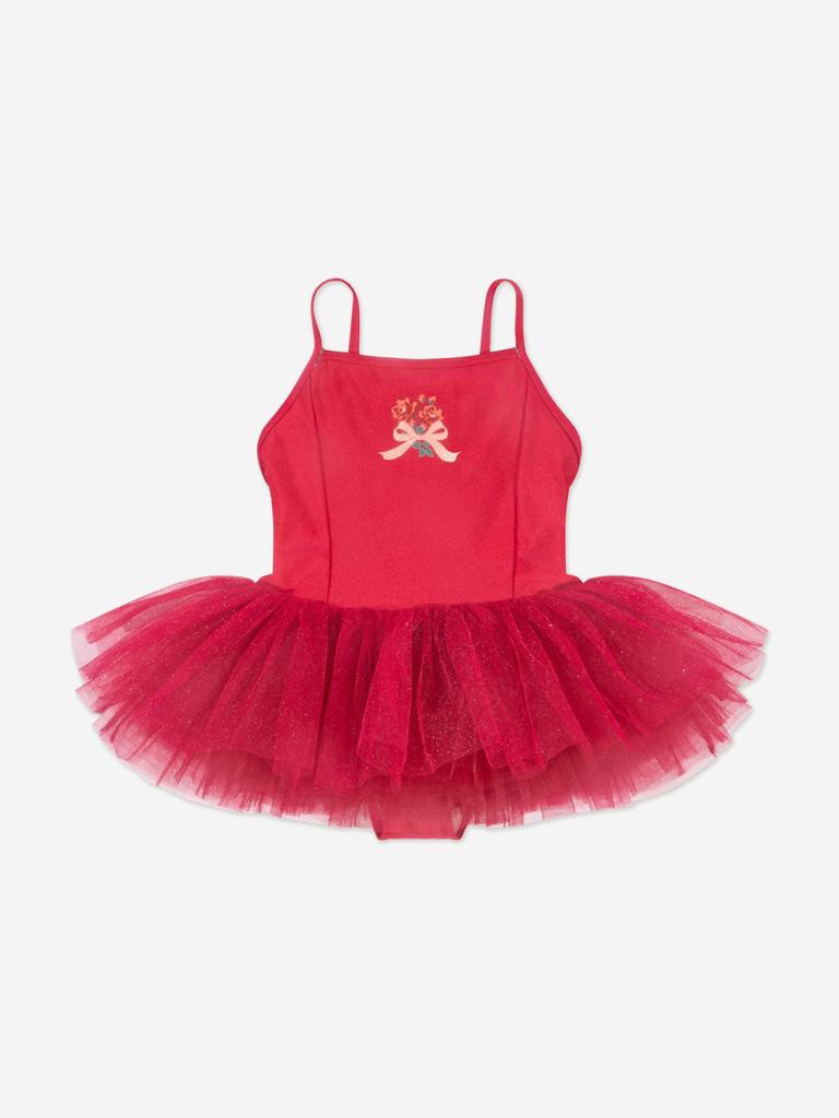 Konges Slojd Girls Marina Ballerina Dress in Red