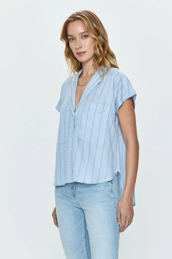 Pistola Denim Sabine Shirt - Sky Wide Stripe 3