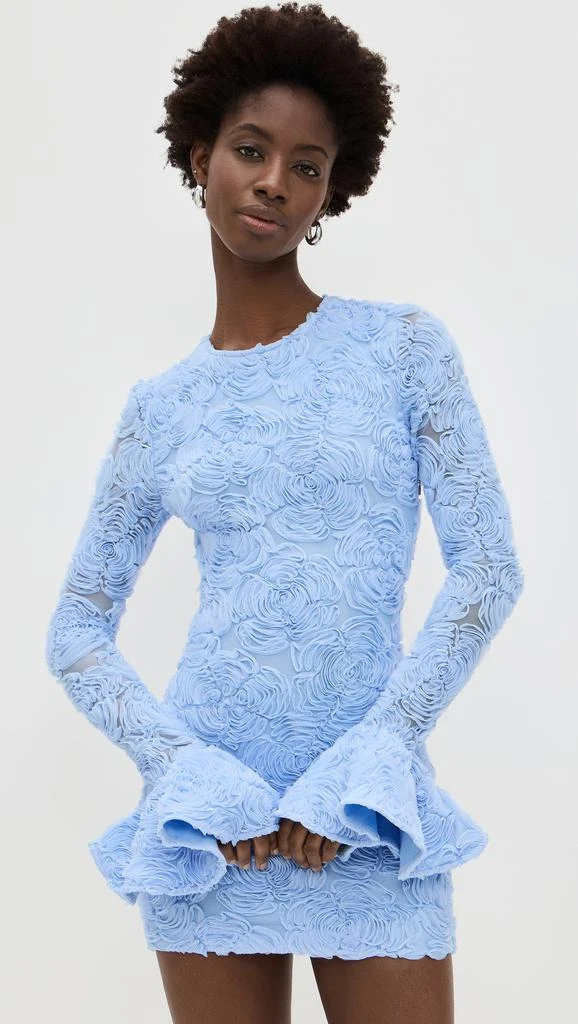 ROTATE Birger Christensen Flower Mesh Mini Dress 6