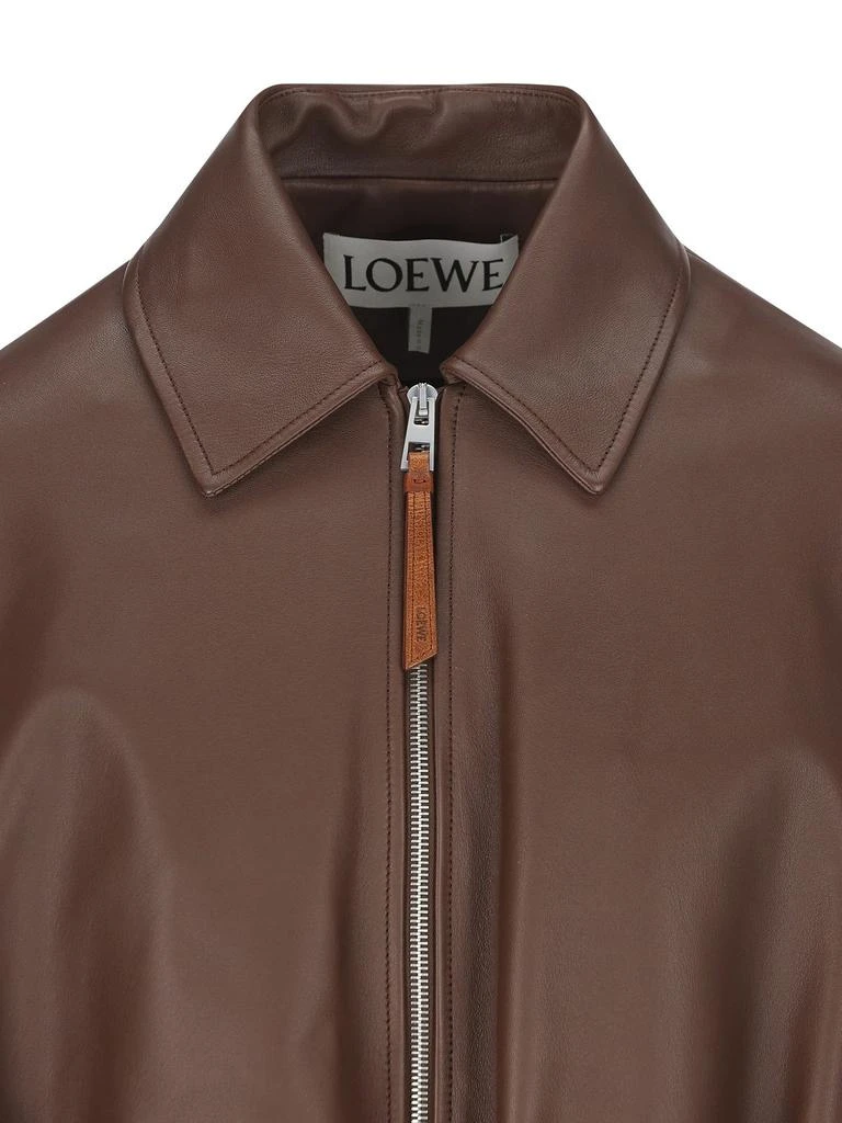 Loewe Loewe Draped Leather Jacket 3