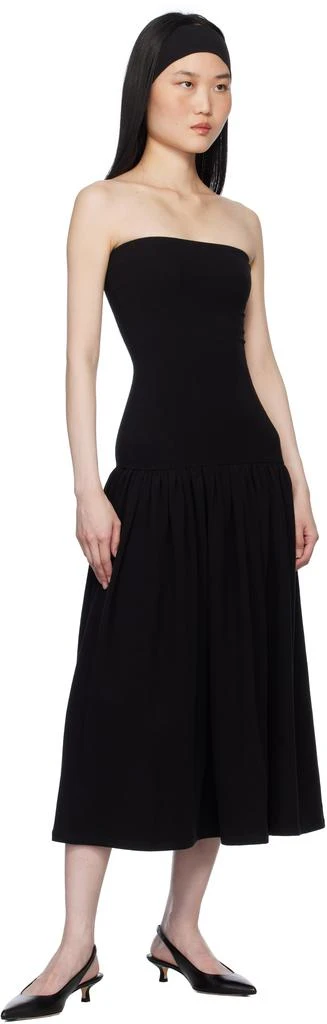 Gil Rodriguez Black 'The Tube' Dropwaist Convertible Midi Dress 4
