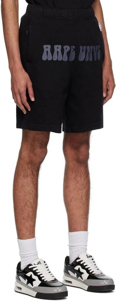 AAPE by A Bathing Ape Black Patch Shorts 2