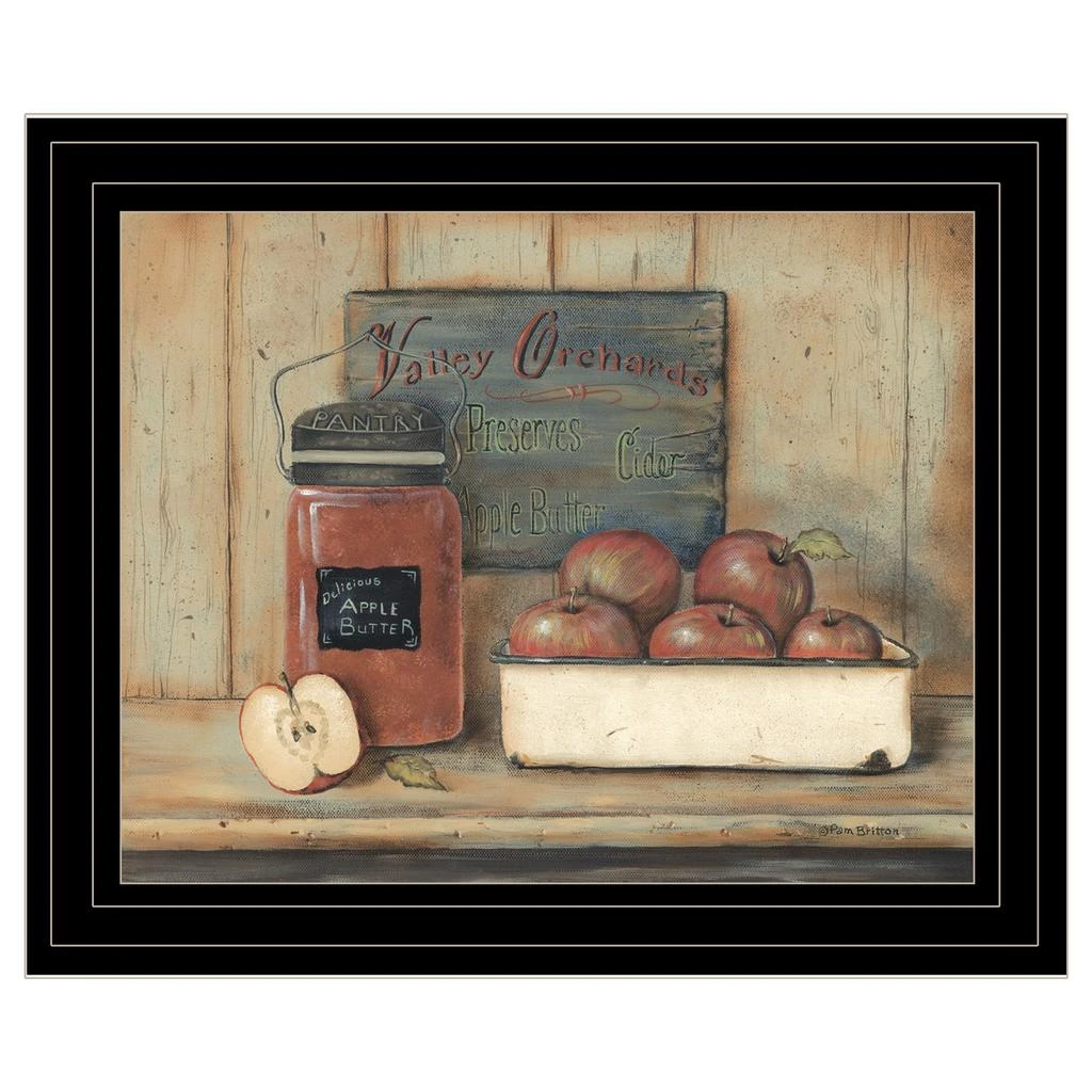 Hivvago Apple Butter 2 Black Framed Print Kitchen Wall Art