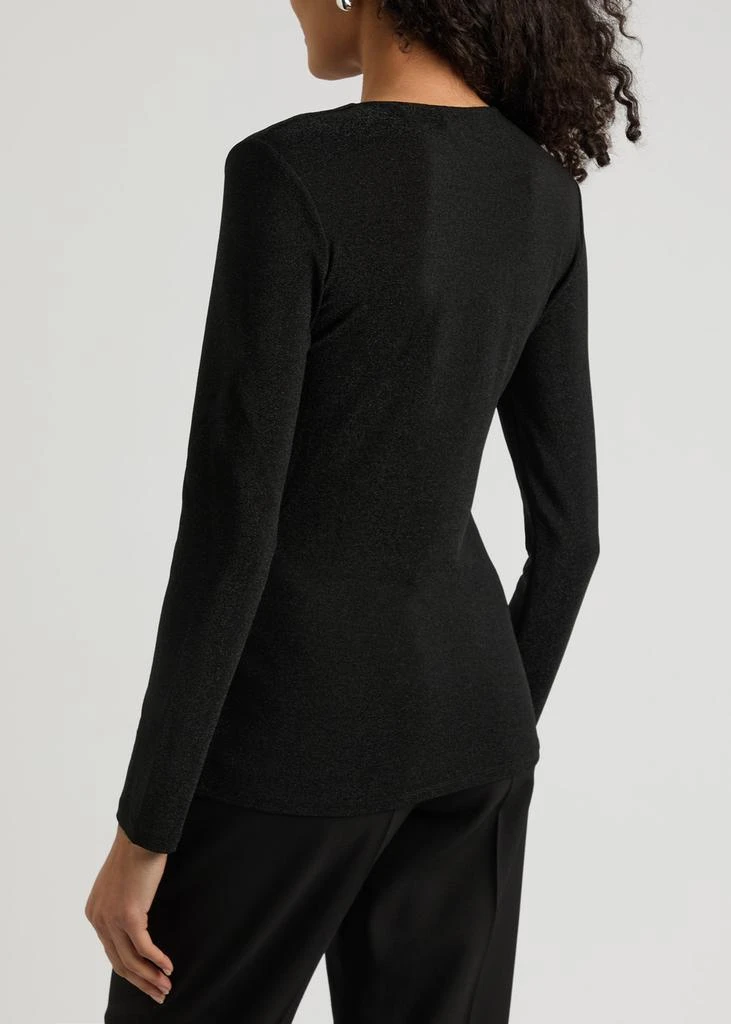 Diane von Furstenberg Ursula knotted lamé top 3