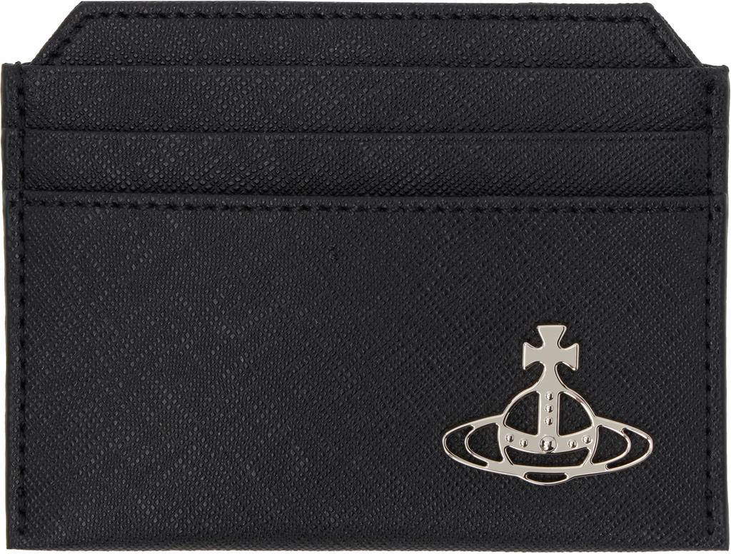 【Vivienne Westwood】Envelope Card Holder Black Vivienne Westwood Bi-fold Card Holder Wallet Case Flap Orb