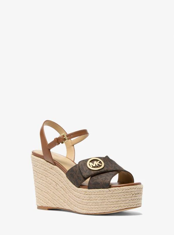 Michael Kors Hannah Signature Logo Wedge Sandal