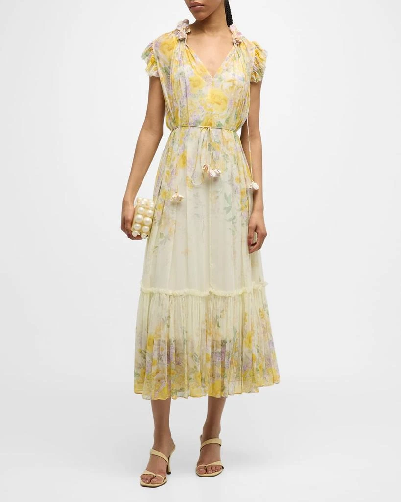 Zimmermann Harmony Flutter Midi Dress 1