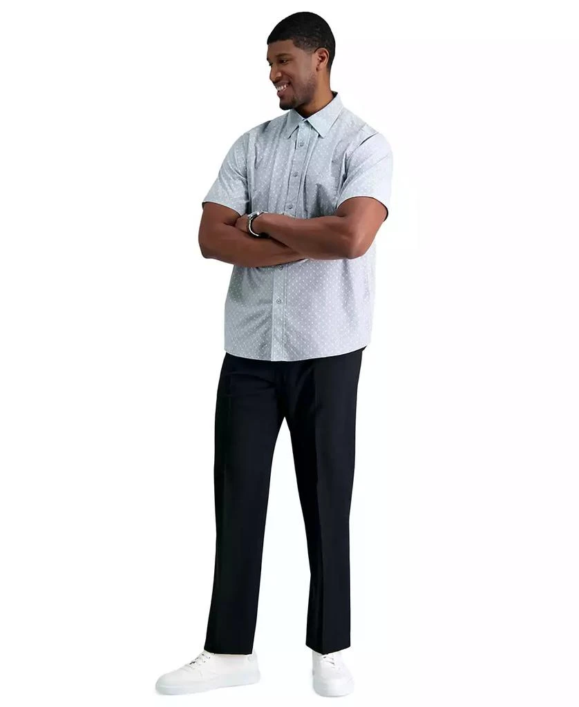 Haggar Men's Big & Tall Premium Comfort Stretch Classic-Fit Solid Flat Front Dress Pants 1