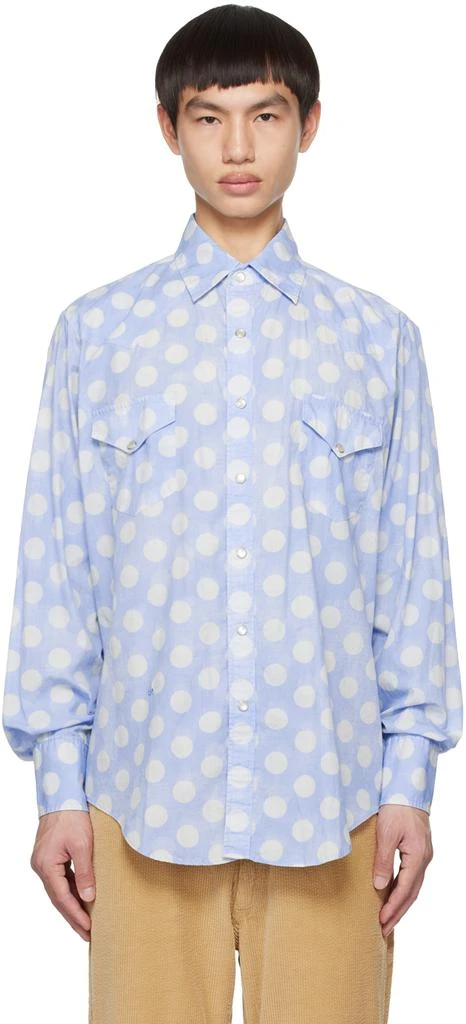 ERL Blue Polka Dot Shirt 1