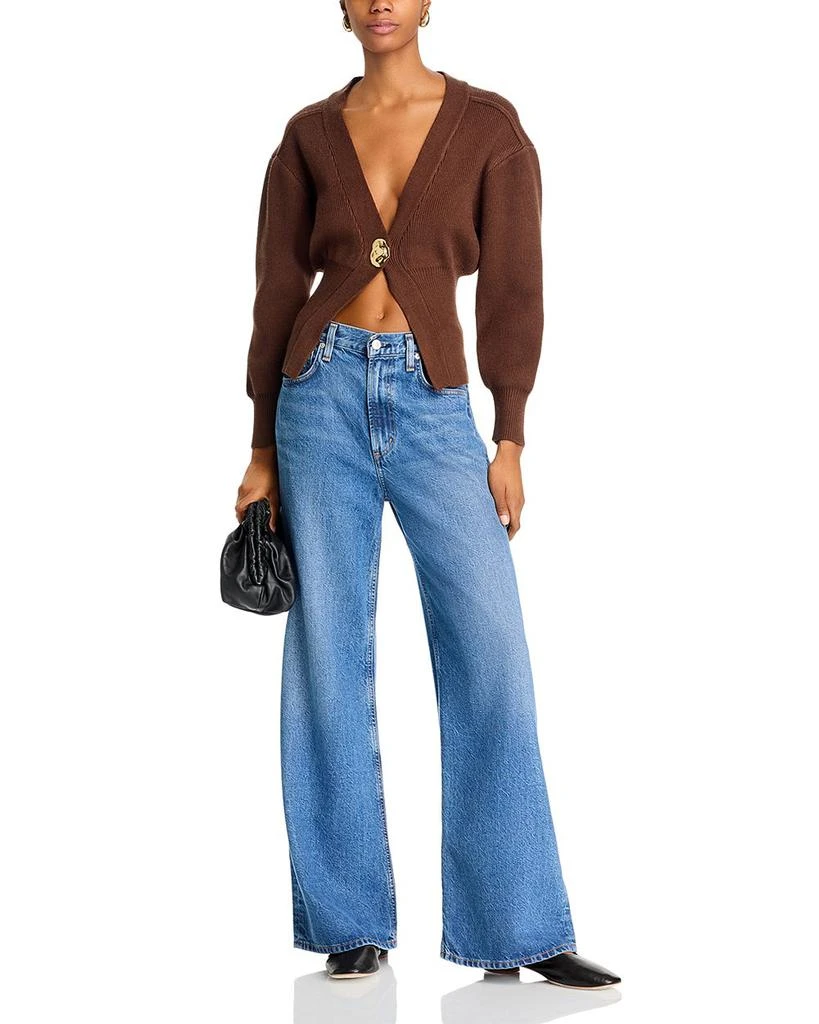 FORE Balloon Sleeve Cardigan Sweater 2