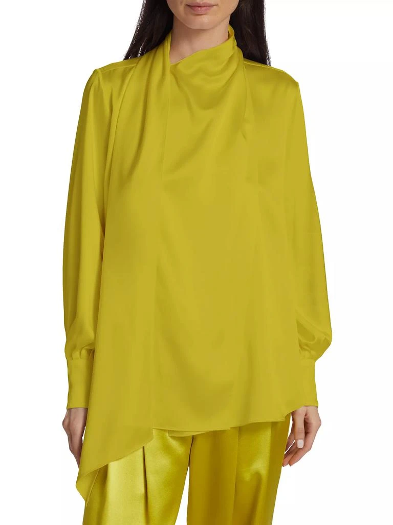 Adam Lippes Foulard Silk Charmeuse Blouse 3