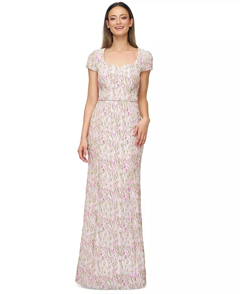 JS Collections Women's Embroidered Sweetheart Mermaid Gown