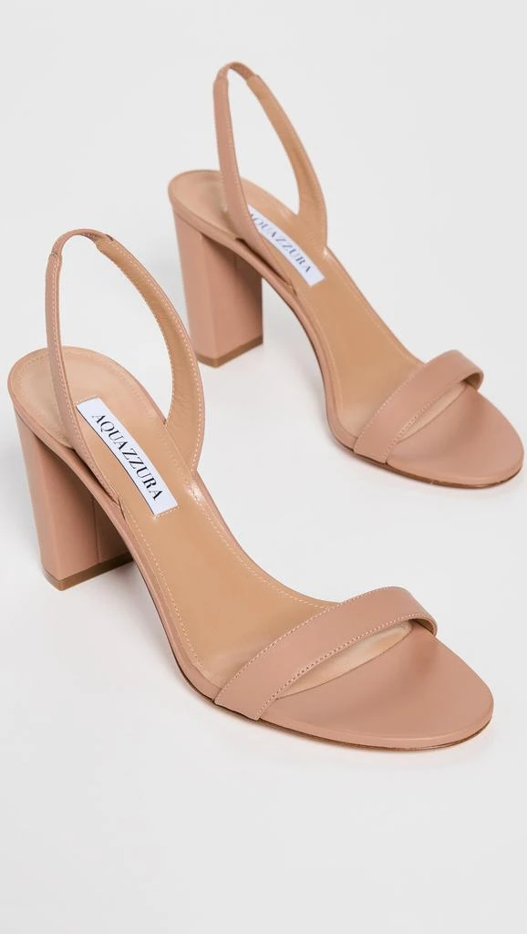 Aquazzura So Nude Block Sandals 85 4