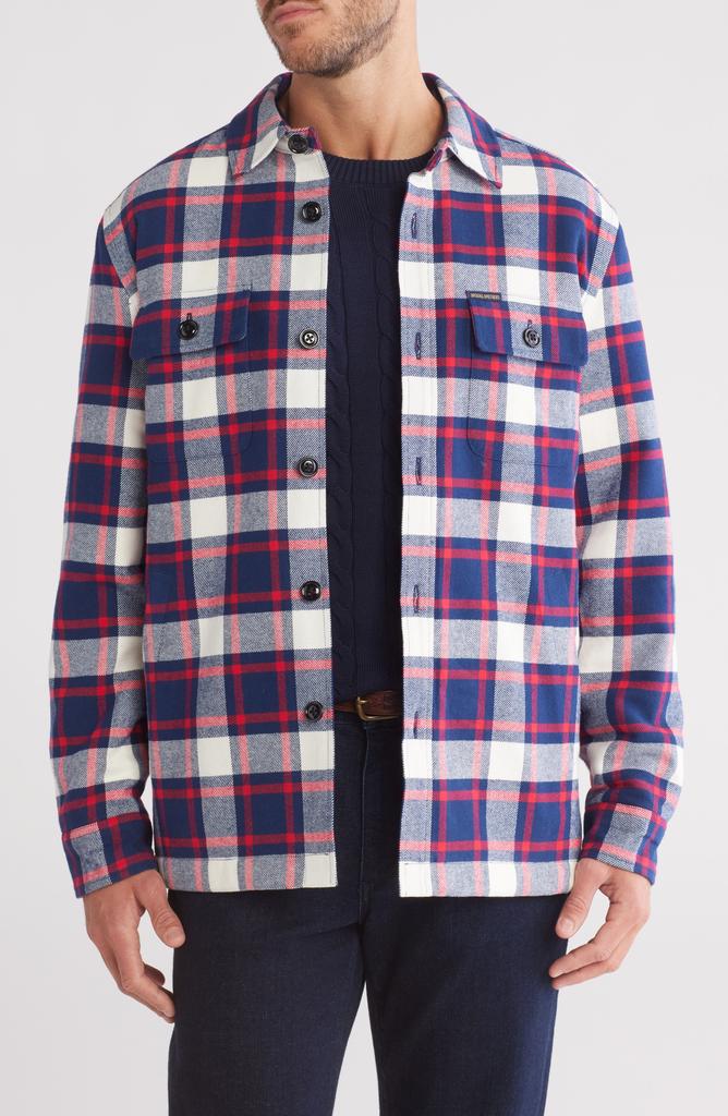 Brooks Brothers Plaid Fleece Lined Shirt Jacket