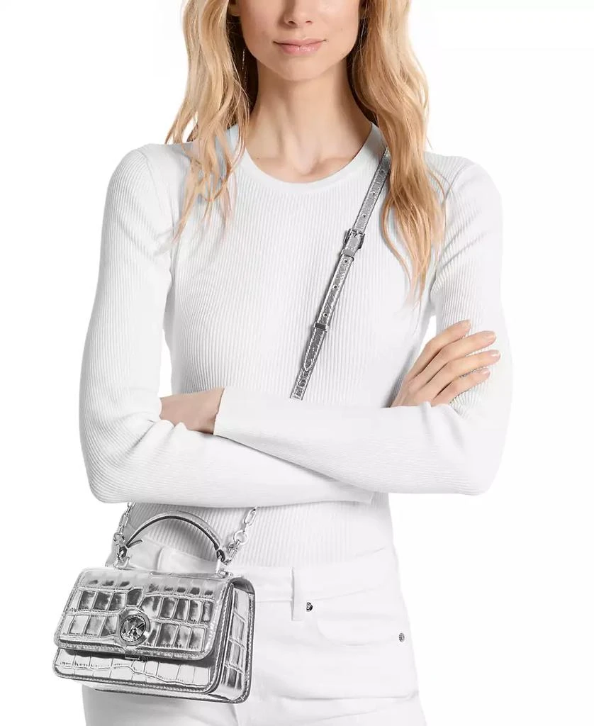 Michael Kors Delancey Small East West Top Handle Chain Crossbody 3
