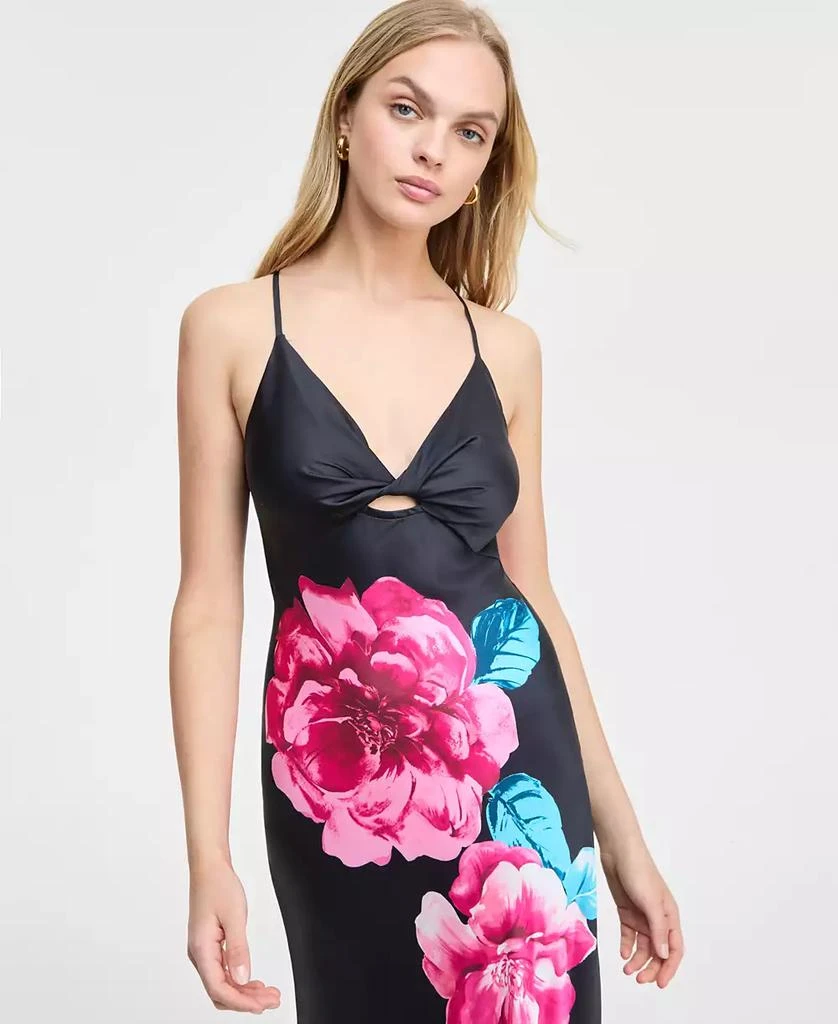 KATIA RAE Juniors' Floral Print Sleeveless Column Gown, Created for Macy's 5