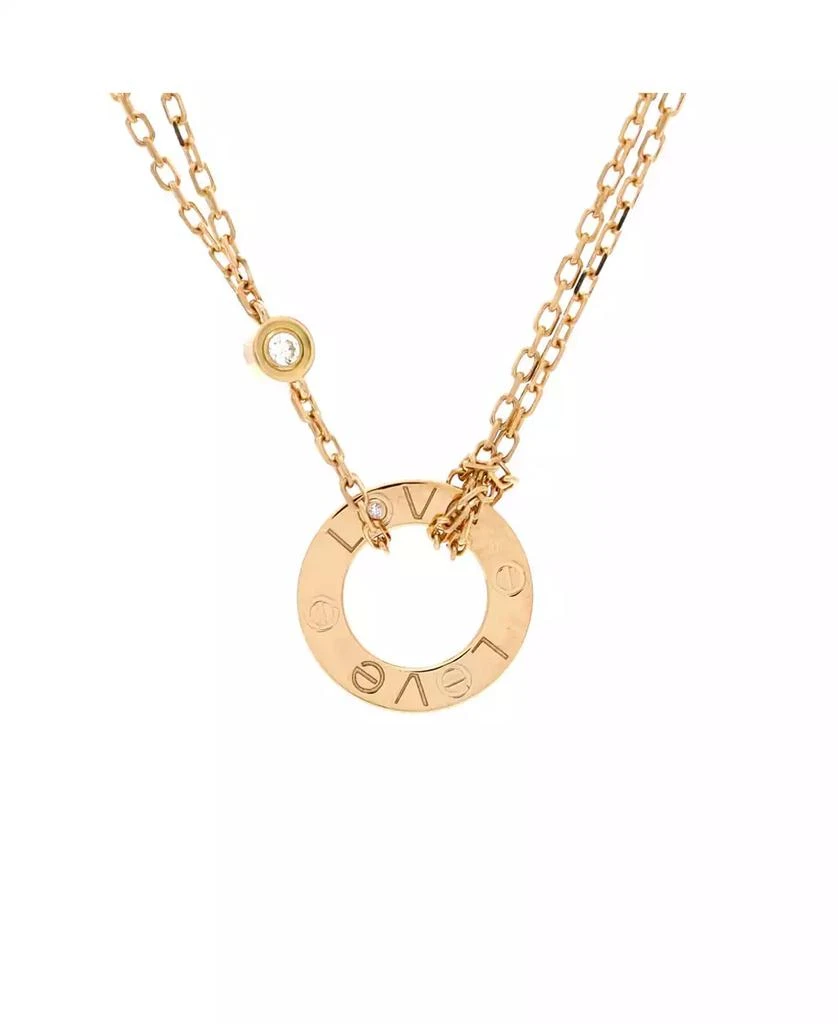 Cartier 2 Diamonds Love Pendant Necklace