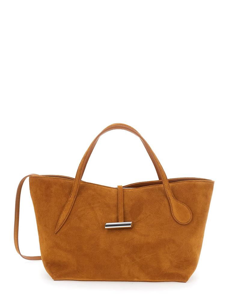 Little Liffner petite Penne Brown Tote Bag With Side Pocket In Leather Woman