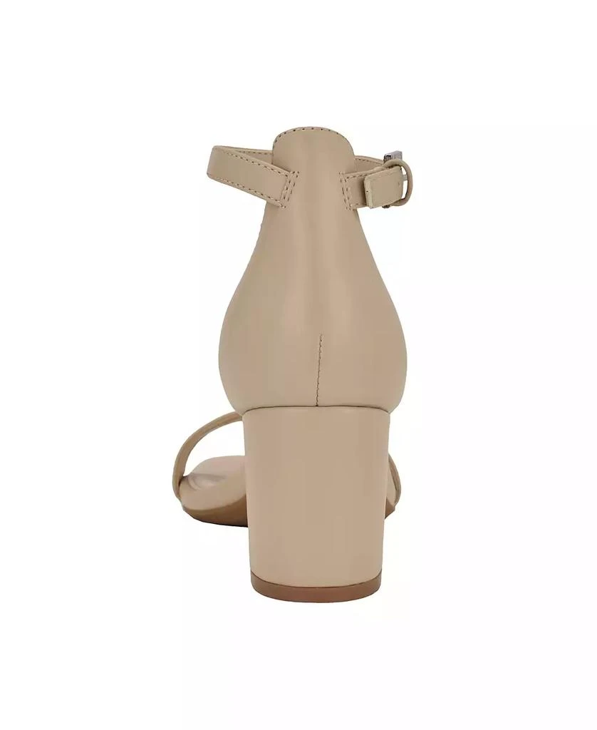 Calvin Klein Nolene Ankle Strap Square-Toe Block Heel Sandals 3