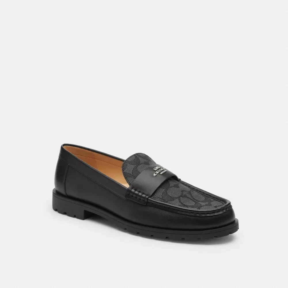 Coach Janie Loafer In Signature Jacquard 2