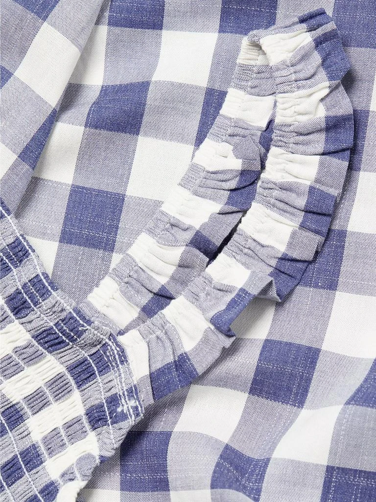 Nom Maternity Marais Gingham Smocked Maternity Jumpsuit 7