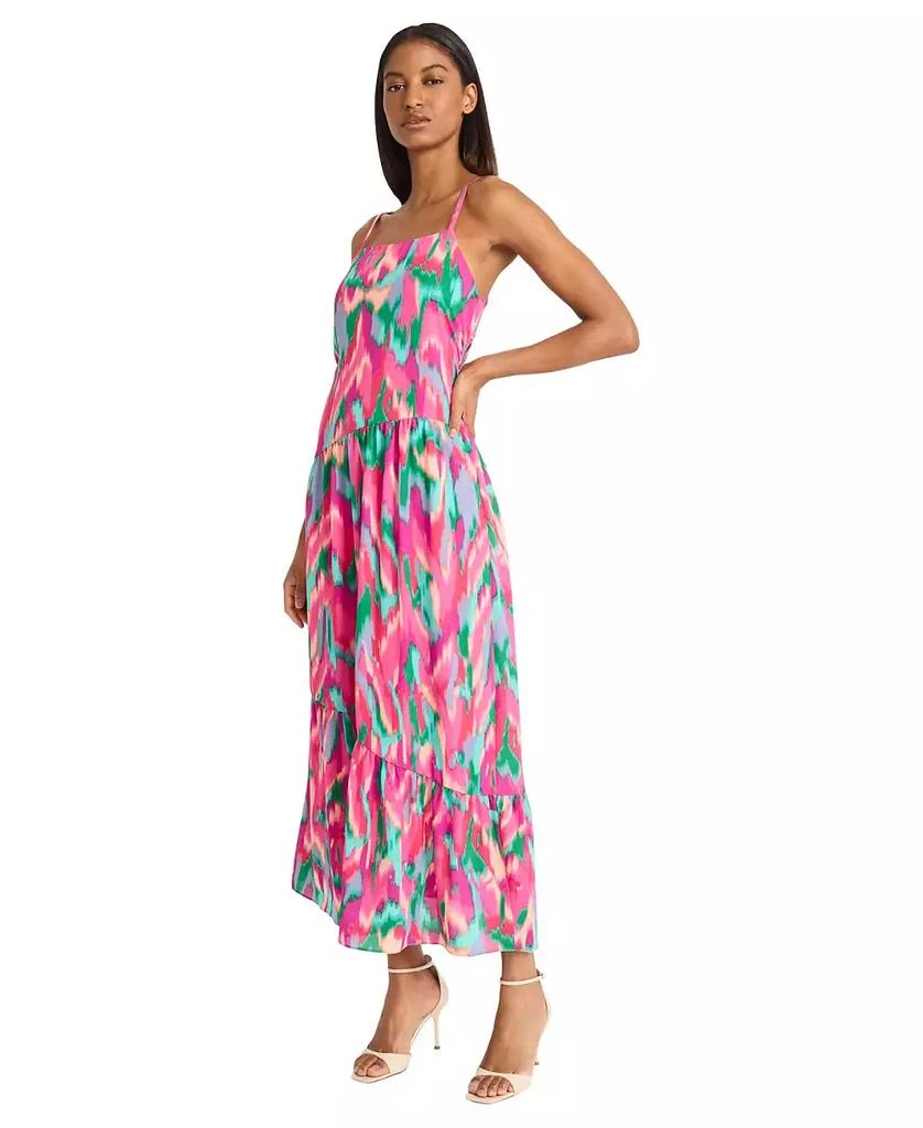Donna Morgan Women's Sleeveless Straight-Neck Maxi Dress 2