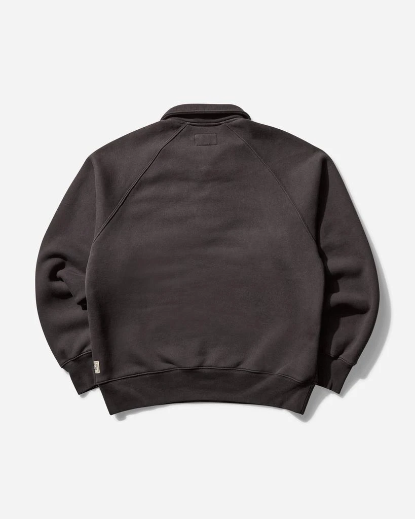 STUSSY Men's Relaxed Half Zip Sweatshirt Black 2